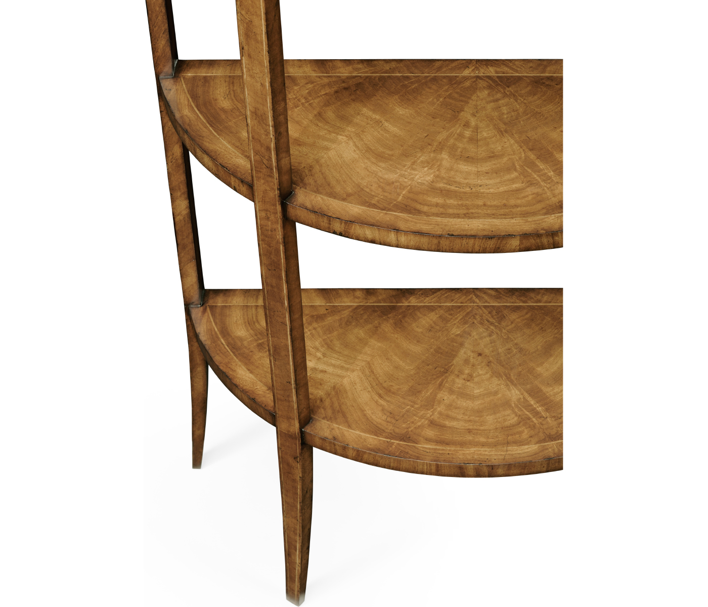 Biedermeier Style Walnut Five-Tier Étagère (Walnut)