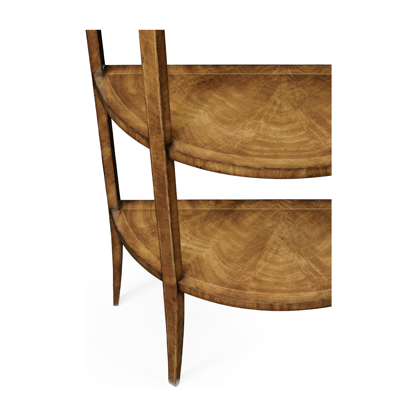 Biedermeier Style Walnut Five-Tier Étagère (Walnut)