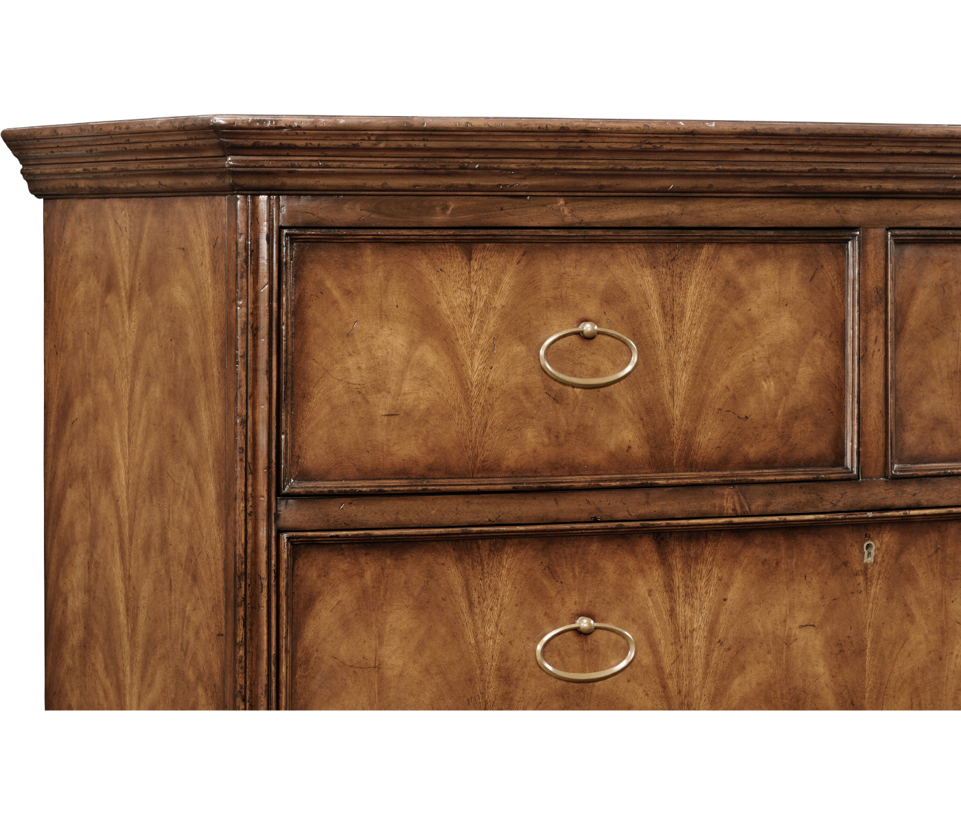 Walnut escritoire with false front