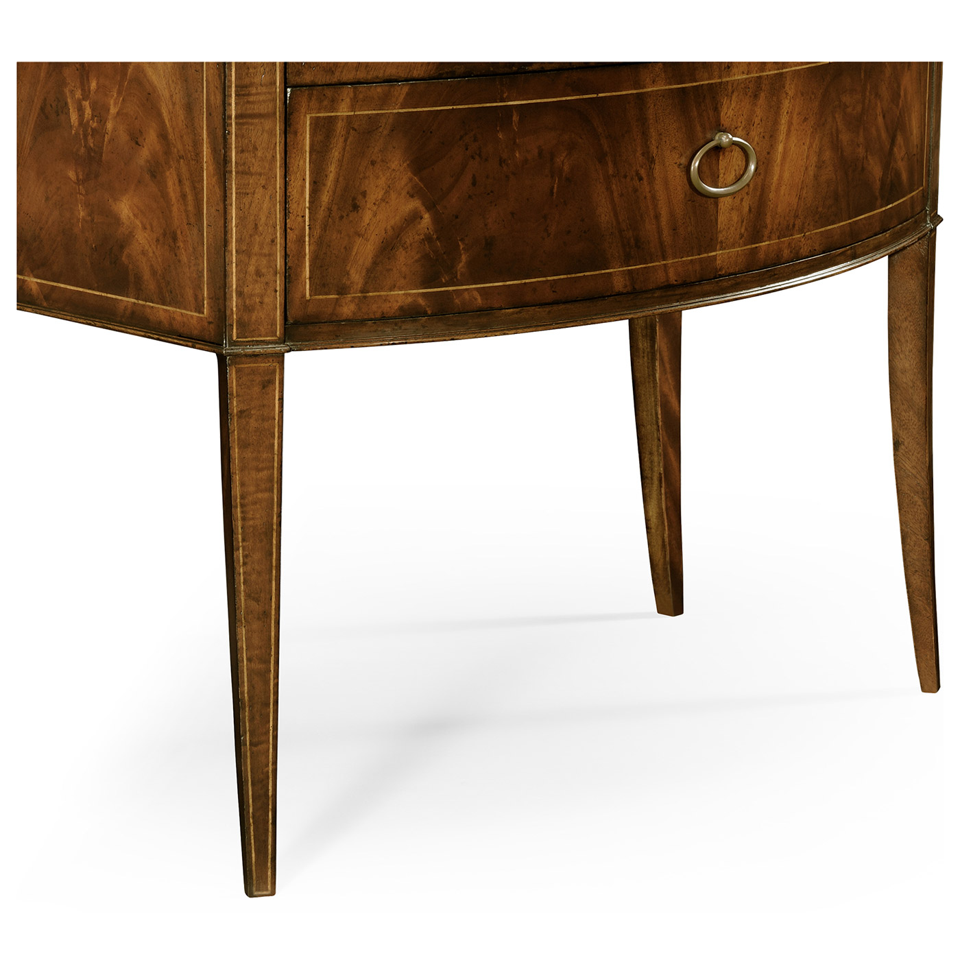Biedermeier Style Mahogany Bow Front Chest
