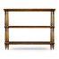 Antique walnut console on baluster legs