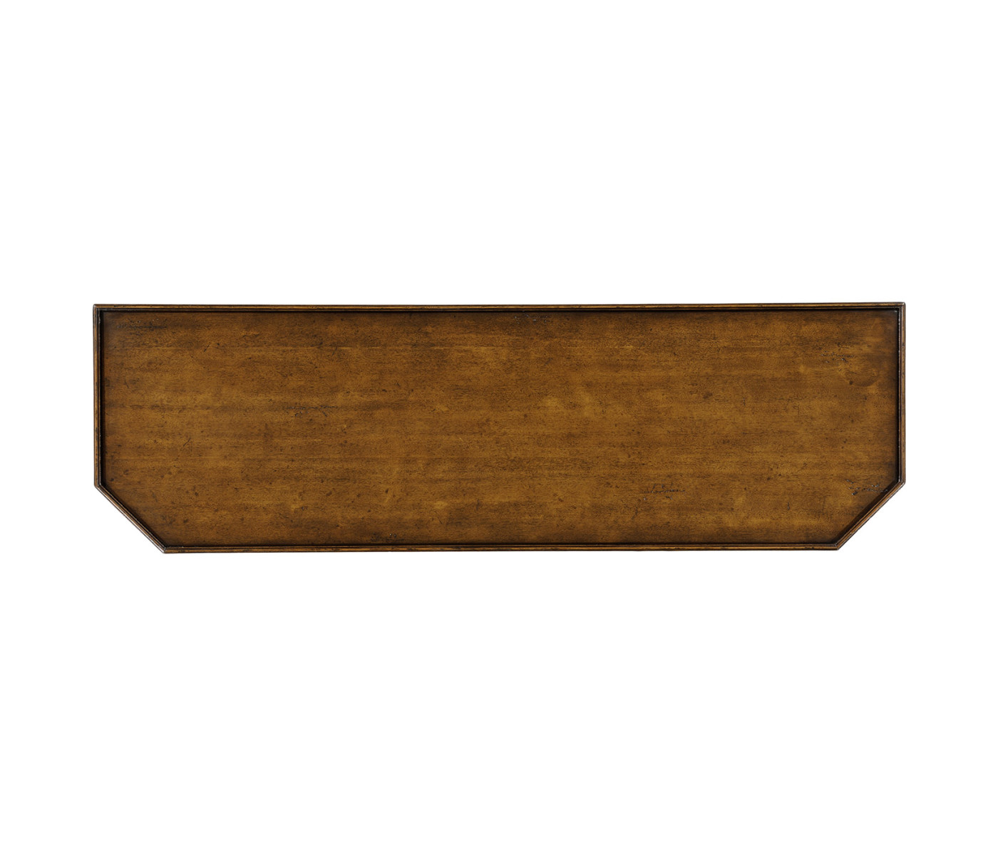 Antique walnut console on baluster legs