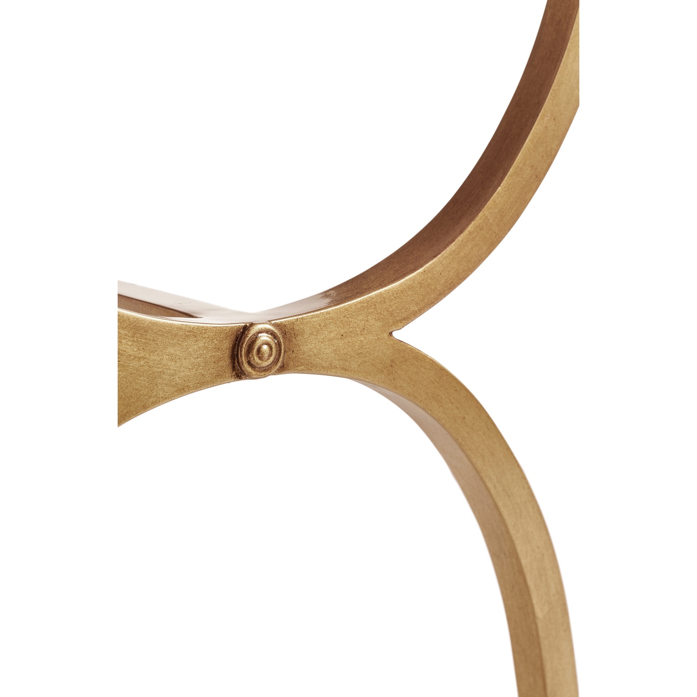 Églomisé & Gilded Iron Rectangular Side Table