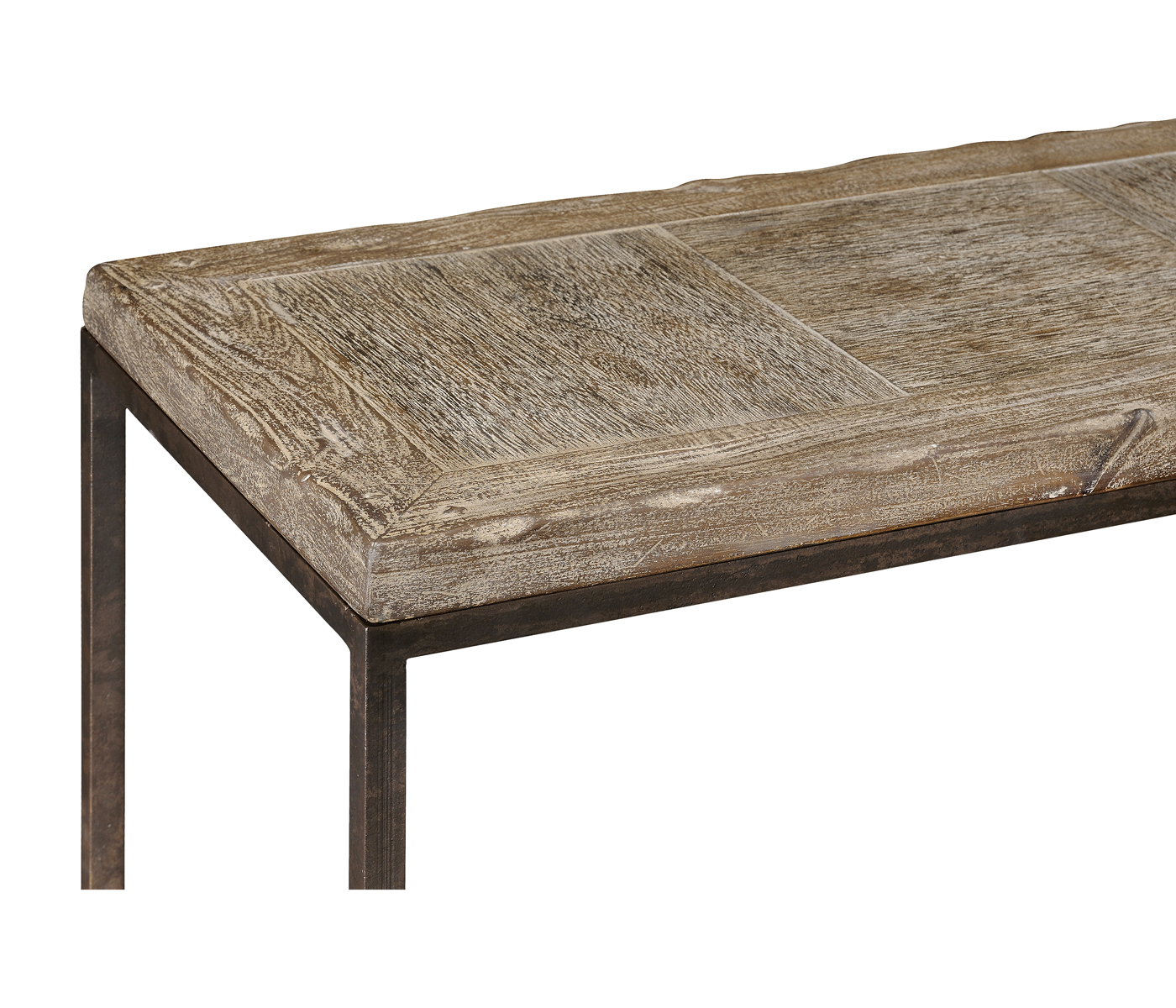 Limed oak console
