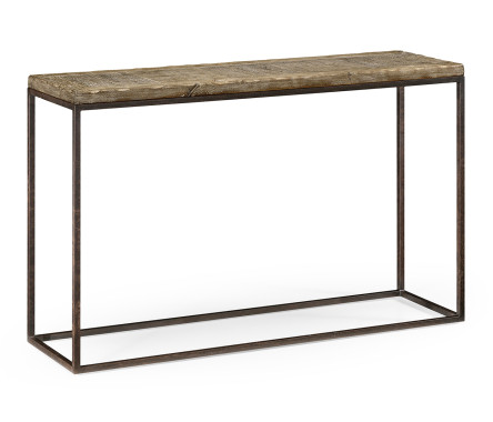 Limed oak console