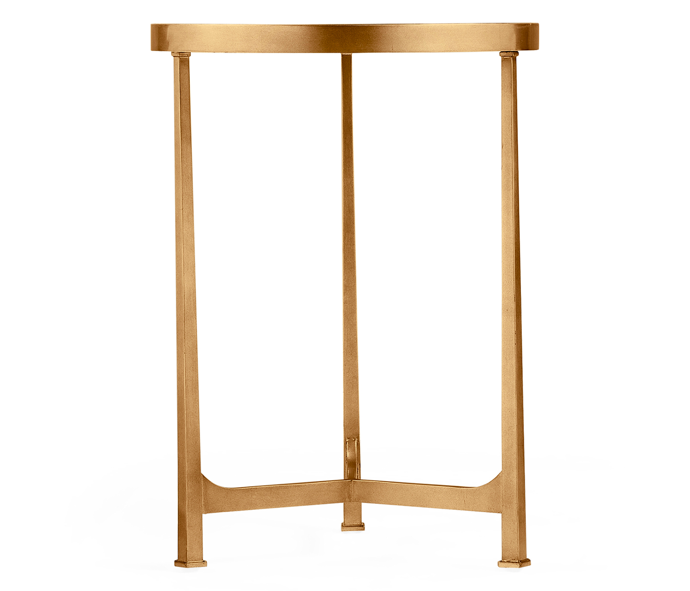 Églomisé & Gilded Iron Round Lamp Table