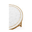 Églomisé & Gilded Iron Round Lamp Table