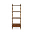Mahogany Four-Tier Étagère with Serpentine Shelf (Narrow)