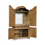 Spanish style crotch walnut drinks cabinet