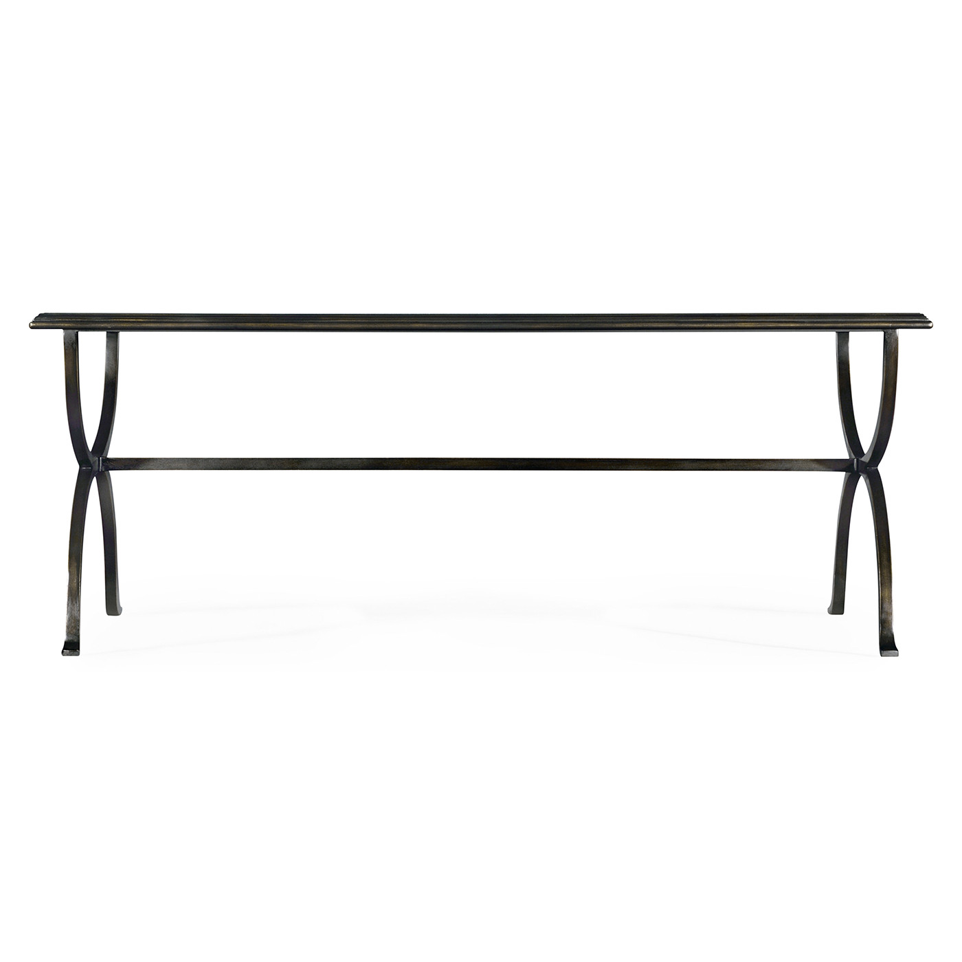 Églomisé & Bronze Iron Coffee Table