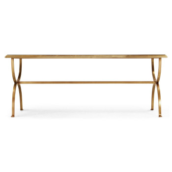 Églomisé & Gilded Iron Coffee Table