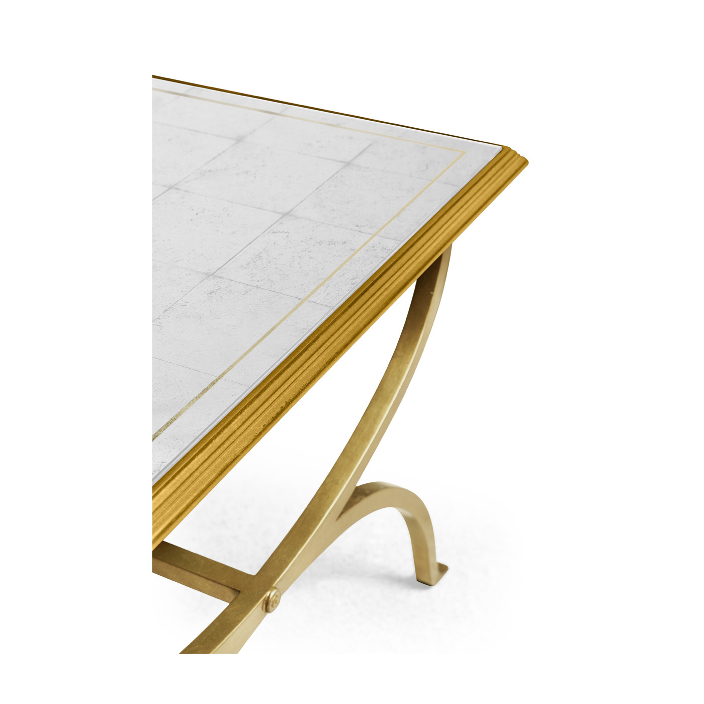 Églomisé & Gilded Iron Coffee Table