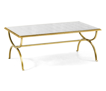 Églomisé & Gilded Iron Coffee Table