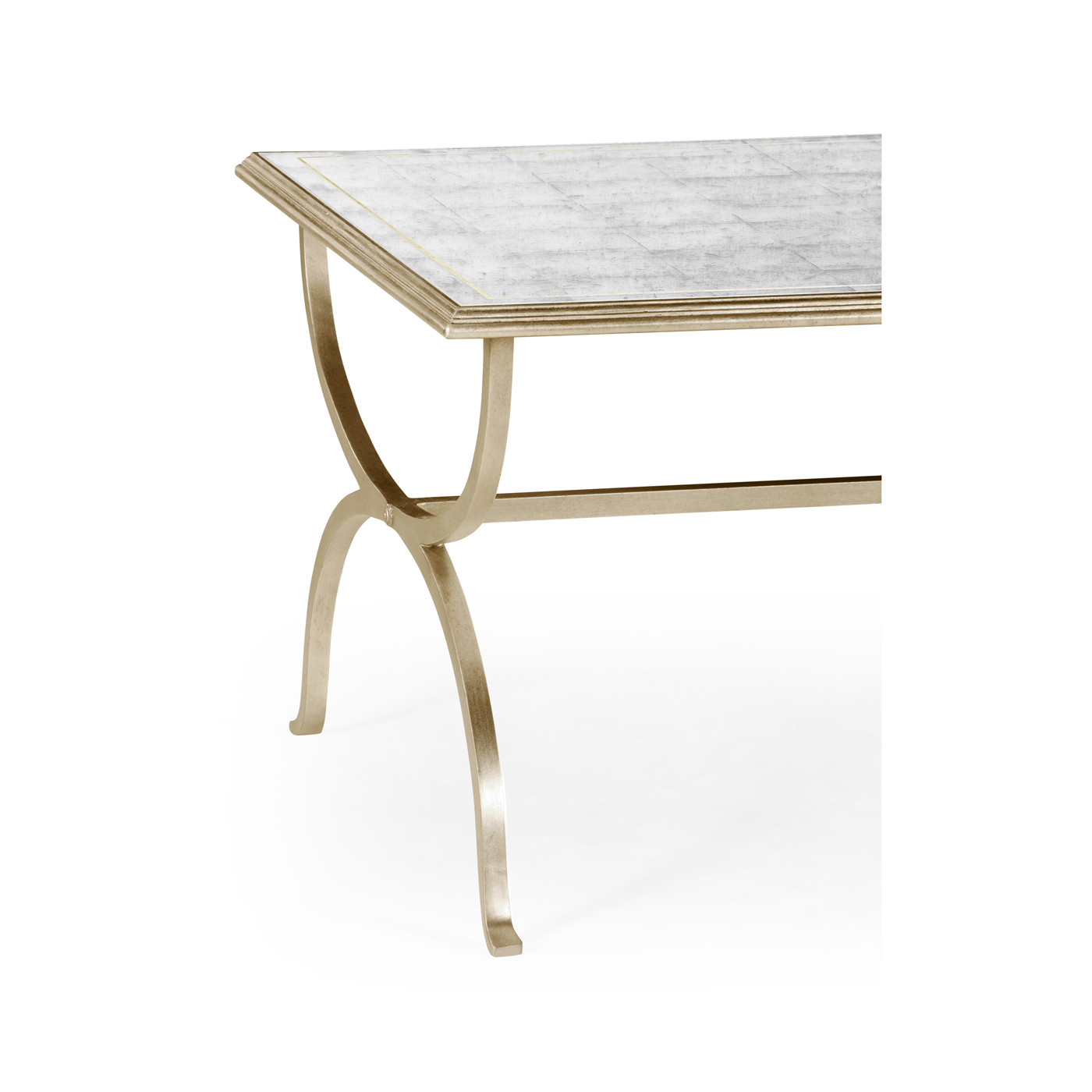 Églomisé & Silver Iron Coffee Table