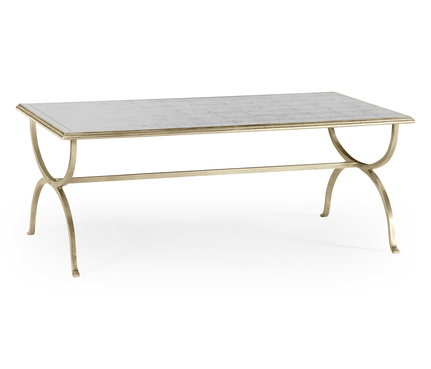 Églomisé & Silver Iron Coffee Table