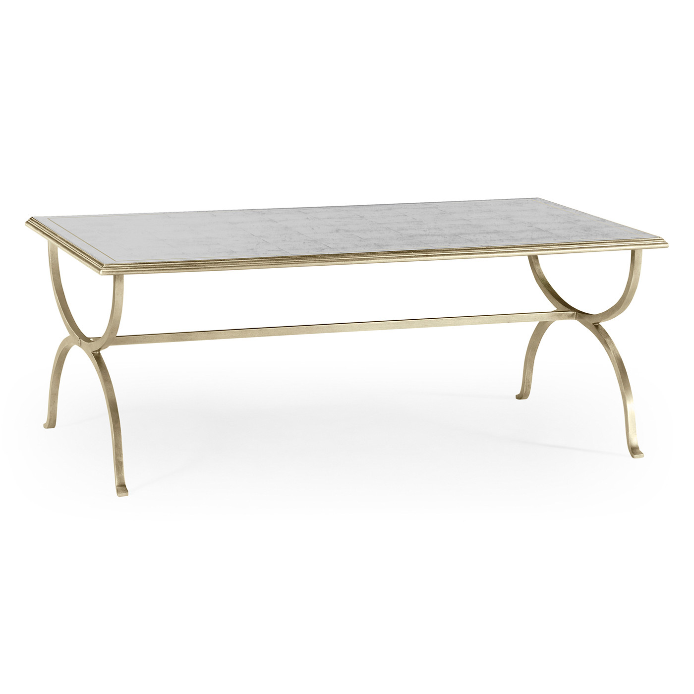 Églomisé & Silver Iron Coffee Table