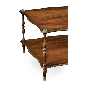 Mahogany Coffee Table with Shelf