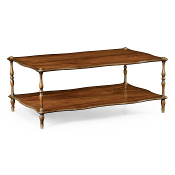 Mahogany Coffee Table with Shelf