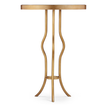 Églomisé & Gilt Iron Round Wine Table