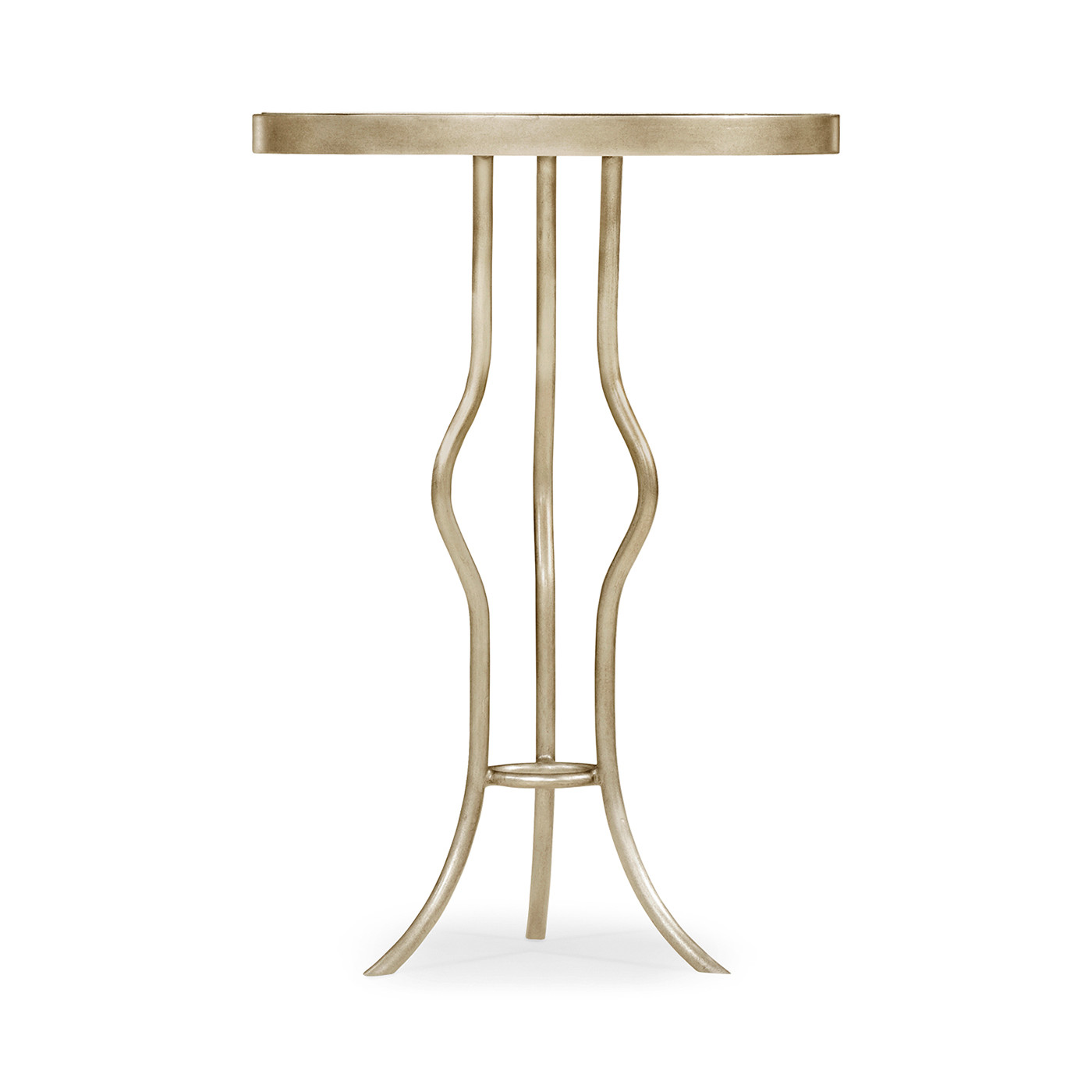 Églomisé & Silver Iron Round Wine Table