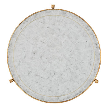 Églomisé & Gilded Iron Medium Lamp Table