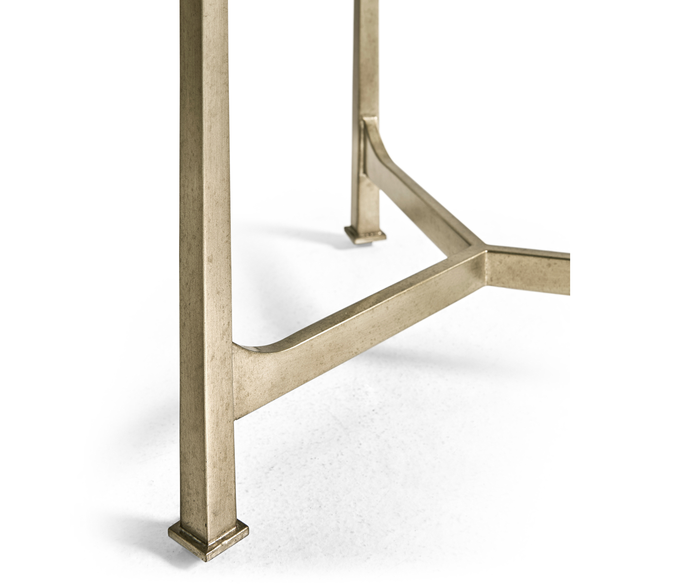 Églomisé & Silver Medium Iron Lamp Table