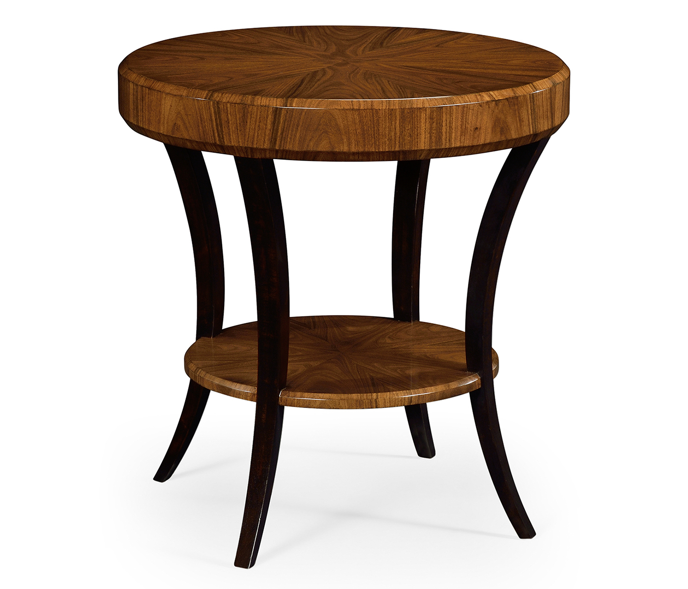Art Deco High Lustre Round Side Table