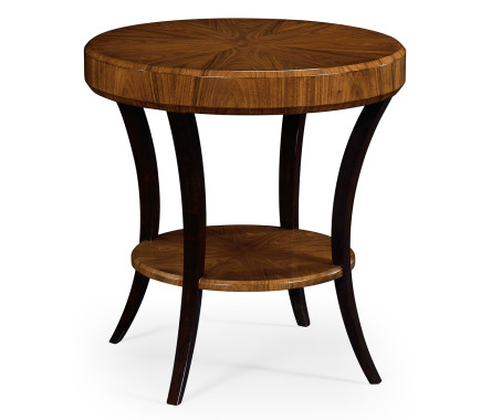 Art Deco High Lustre Round Side Table