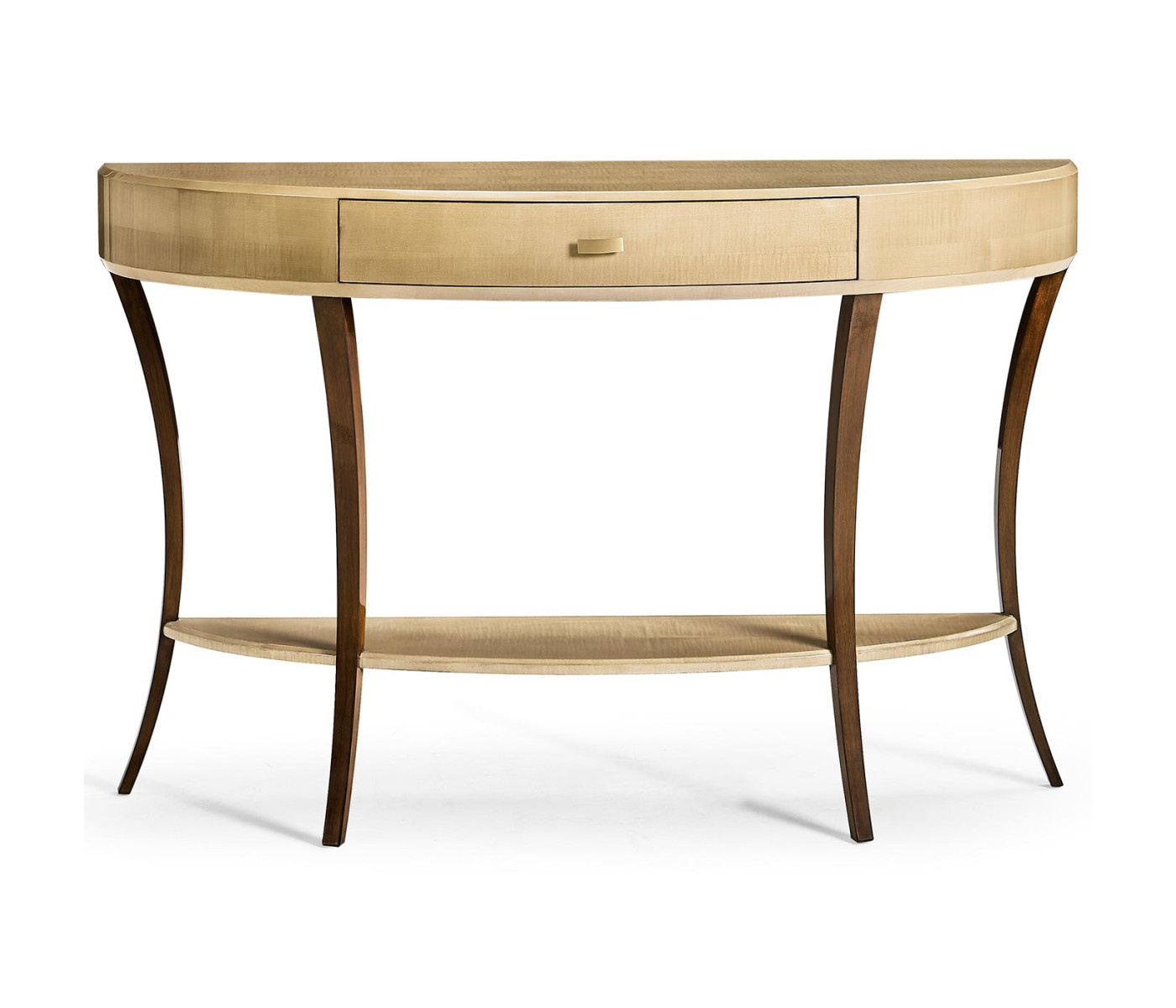 Art Deco Large Demilune Console Table with Drawer