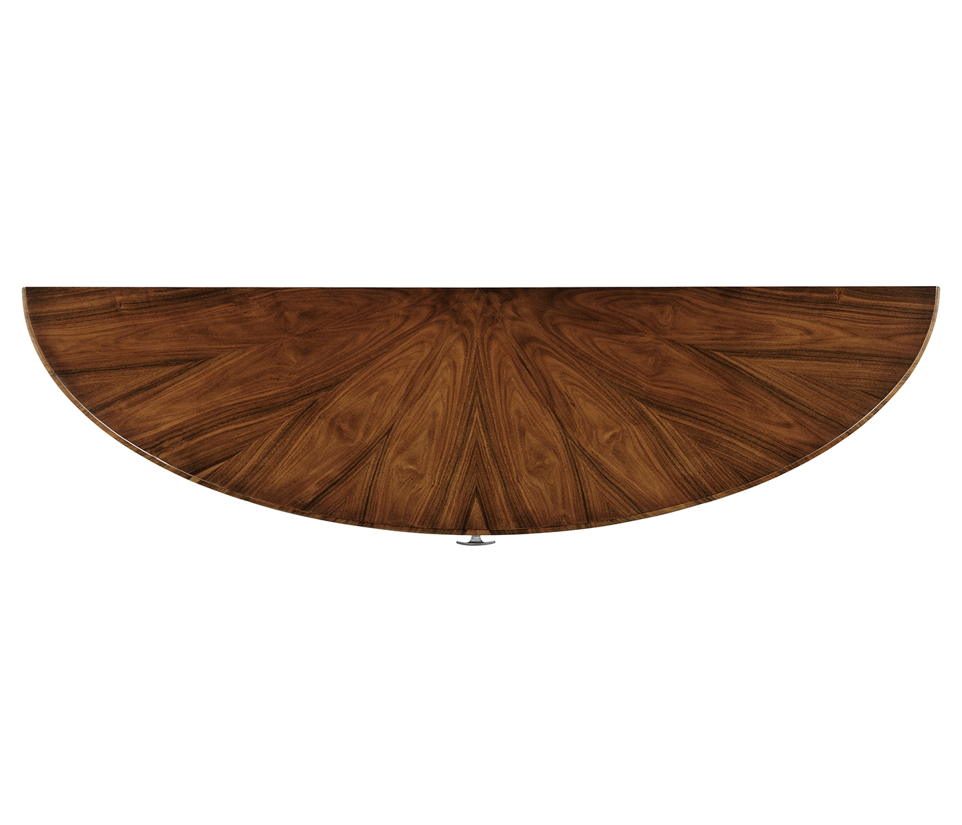 Art Deco large demilune console table with drawer and stainless steel handle (High lustre)