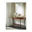 Art Deco High Lustre Large Demilune Console Table with Drawer