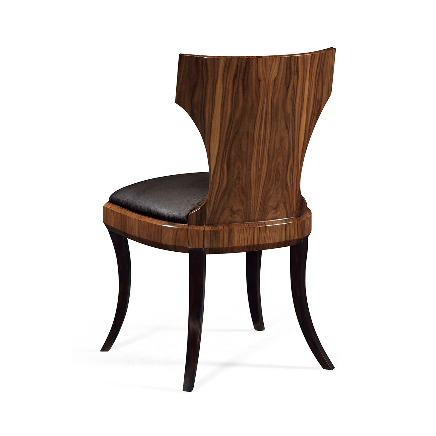 Art Deco Santos Rosewood Satin Klismos Chair