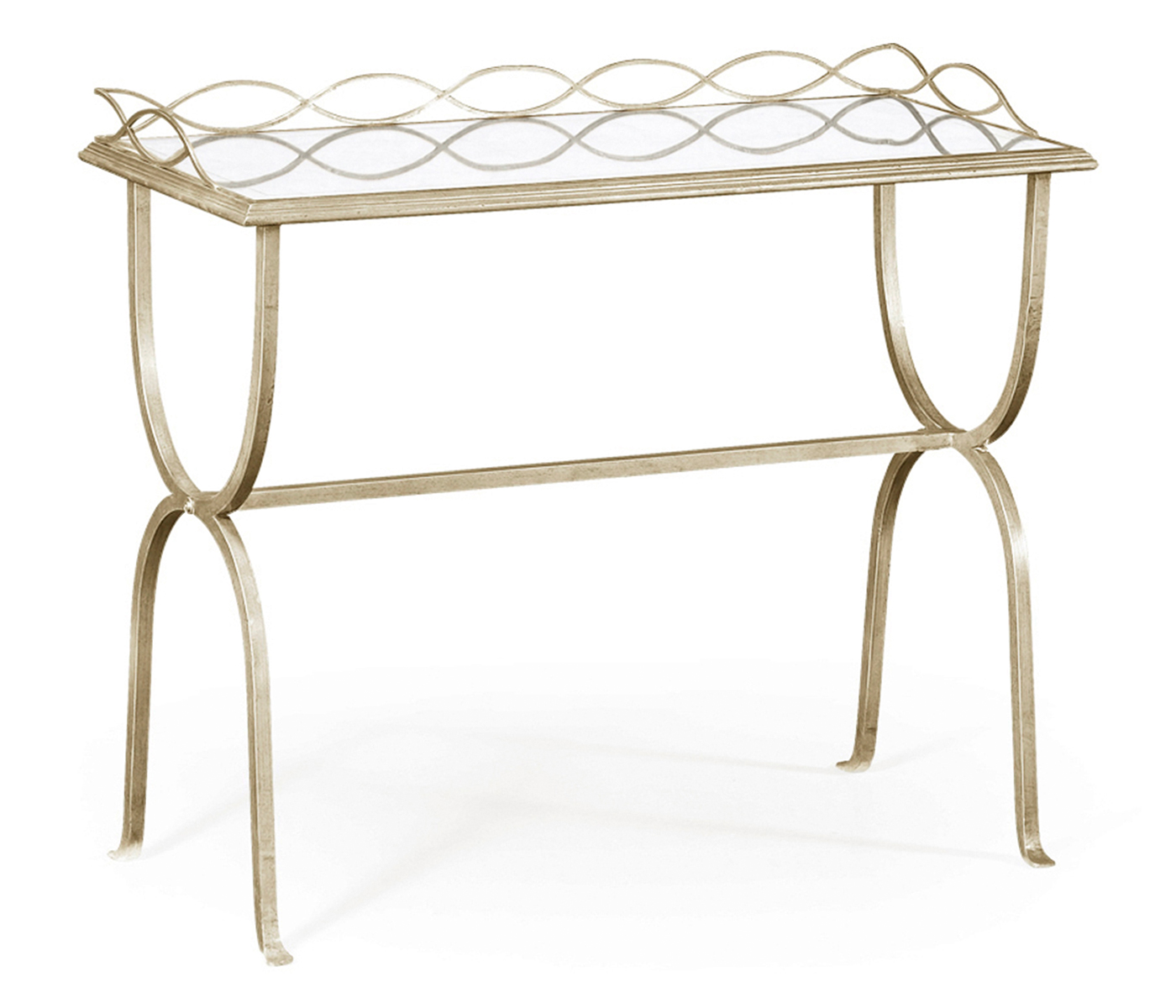 Églomisé & Silver Iron Drinks Table