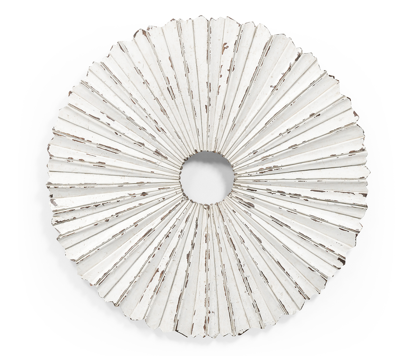 White Painted & Distressed Starburst