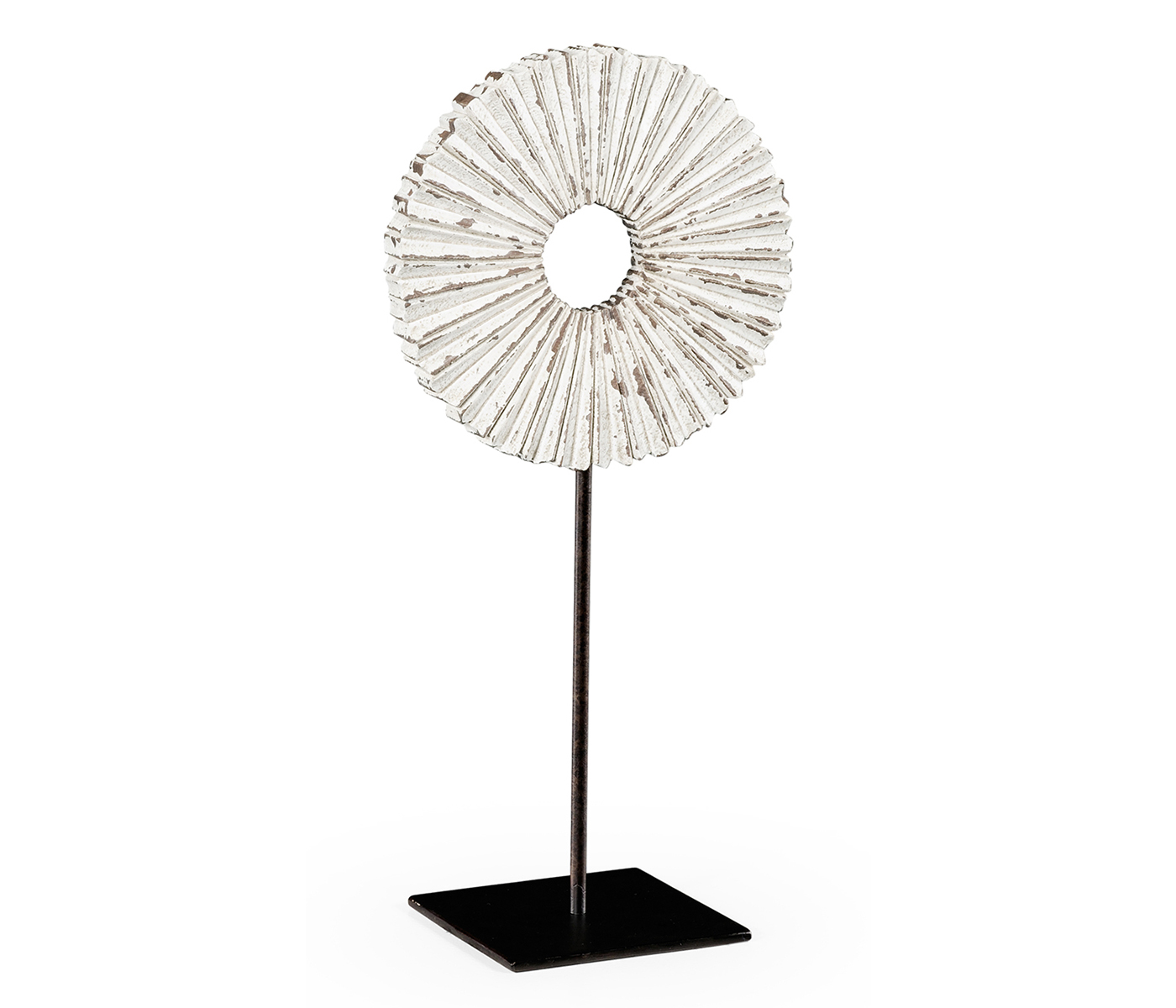 White Painted & Distressed Starburst