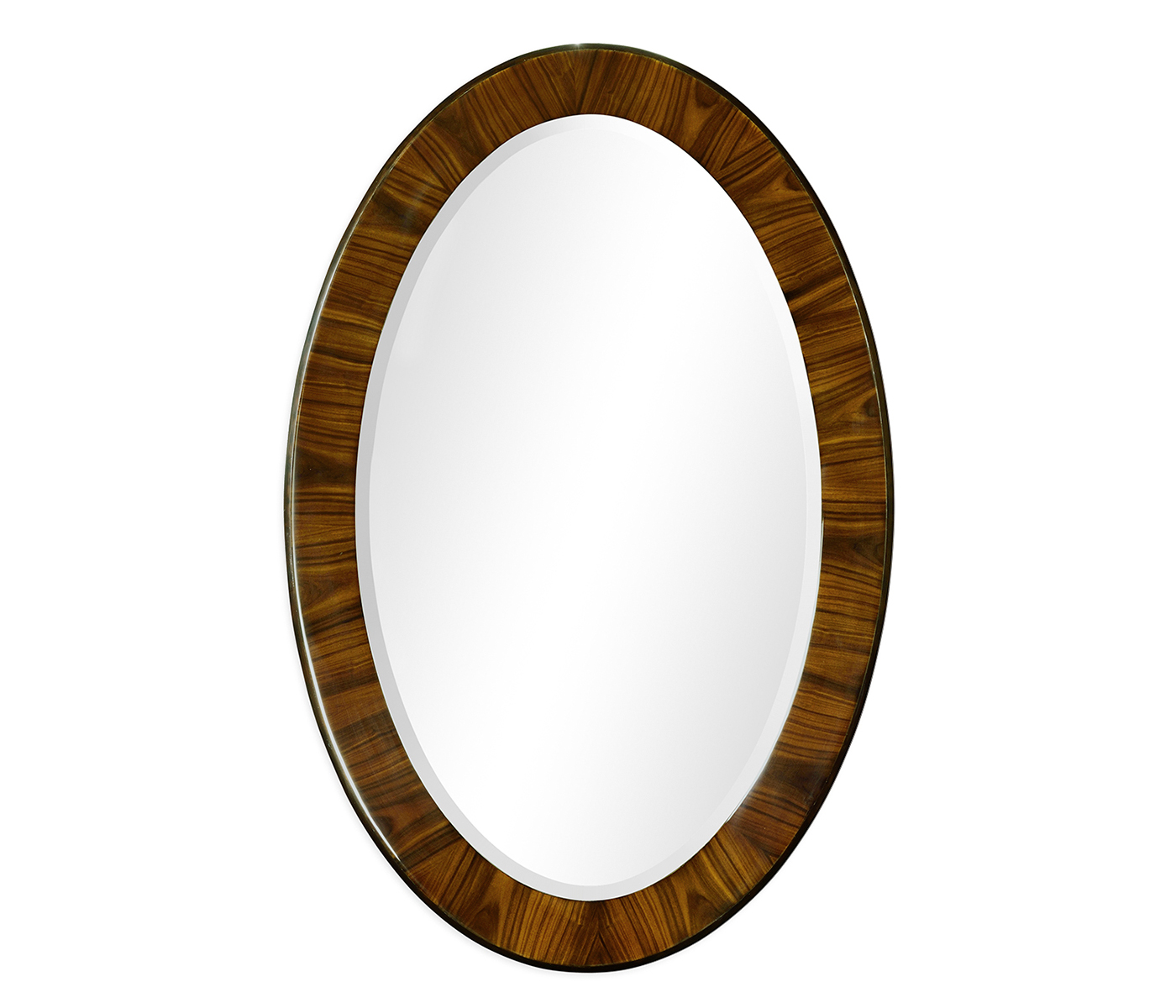 Art Deco High Lustre Oval Mirror