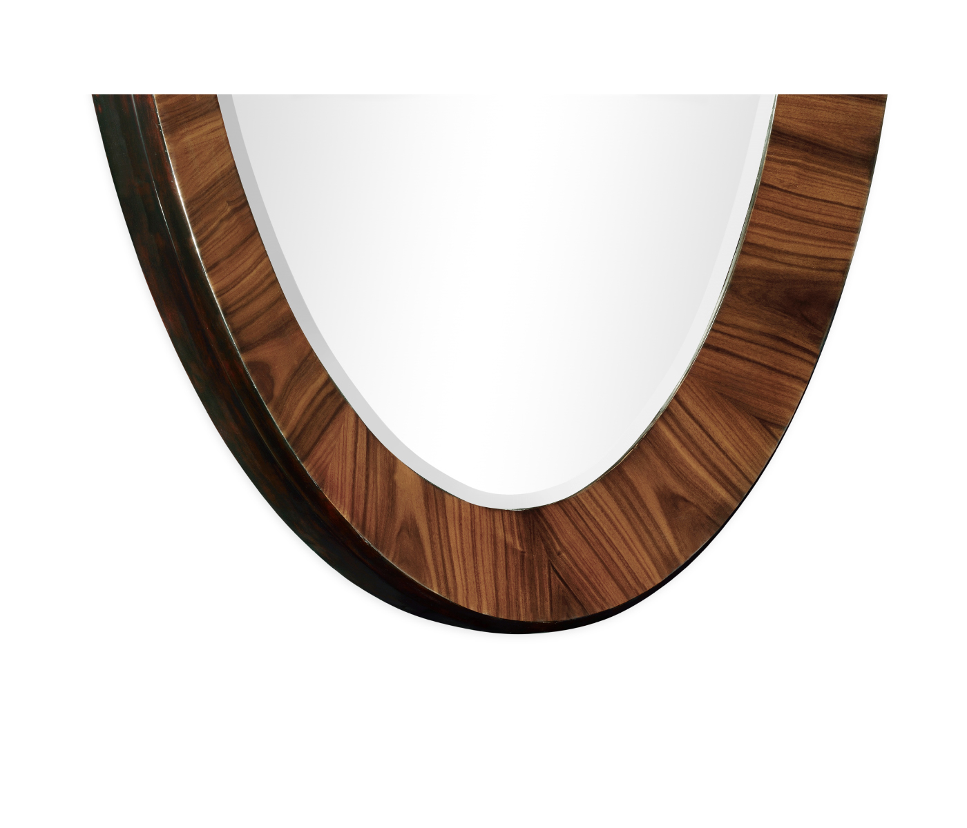 Art Deco Satin Oval Mirror