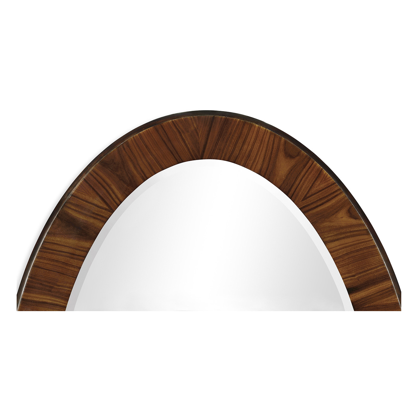 Art Deco Satin Oval Mirror