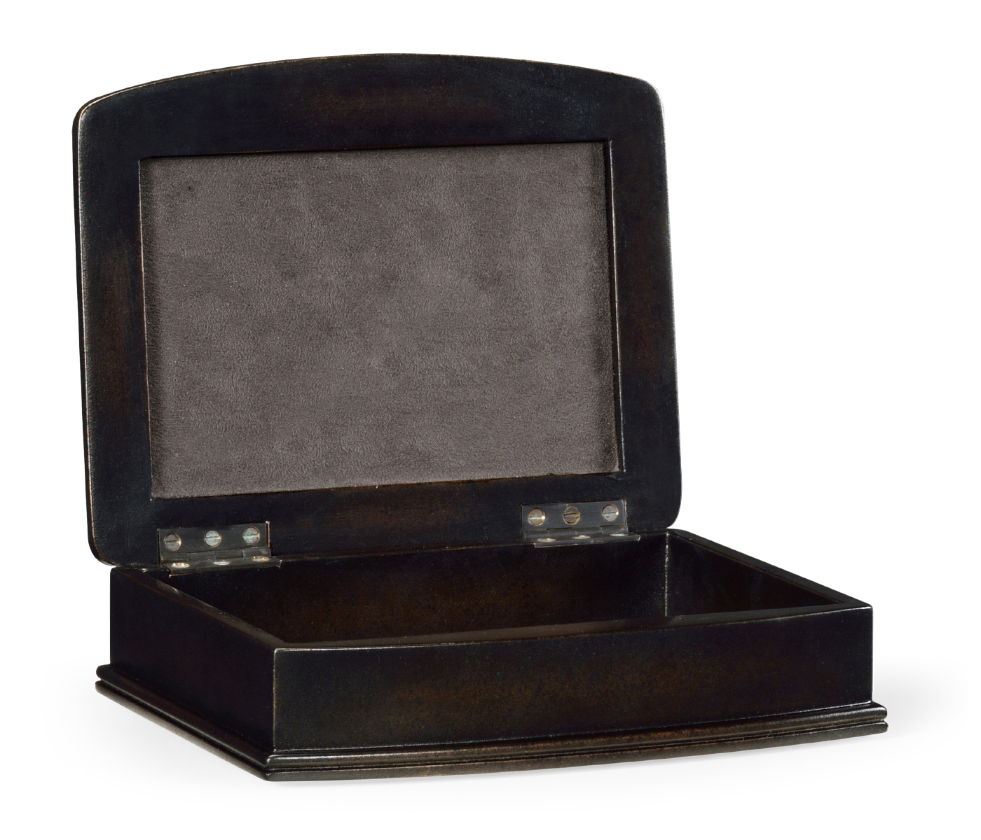Faux Shagreen Bronze Box (Cream)