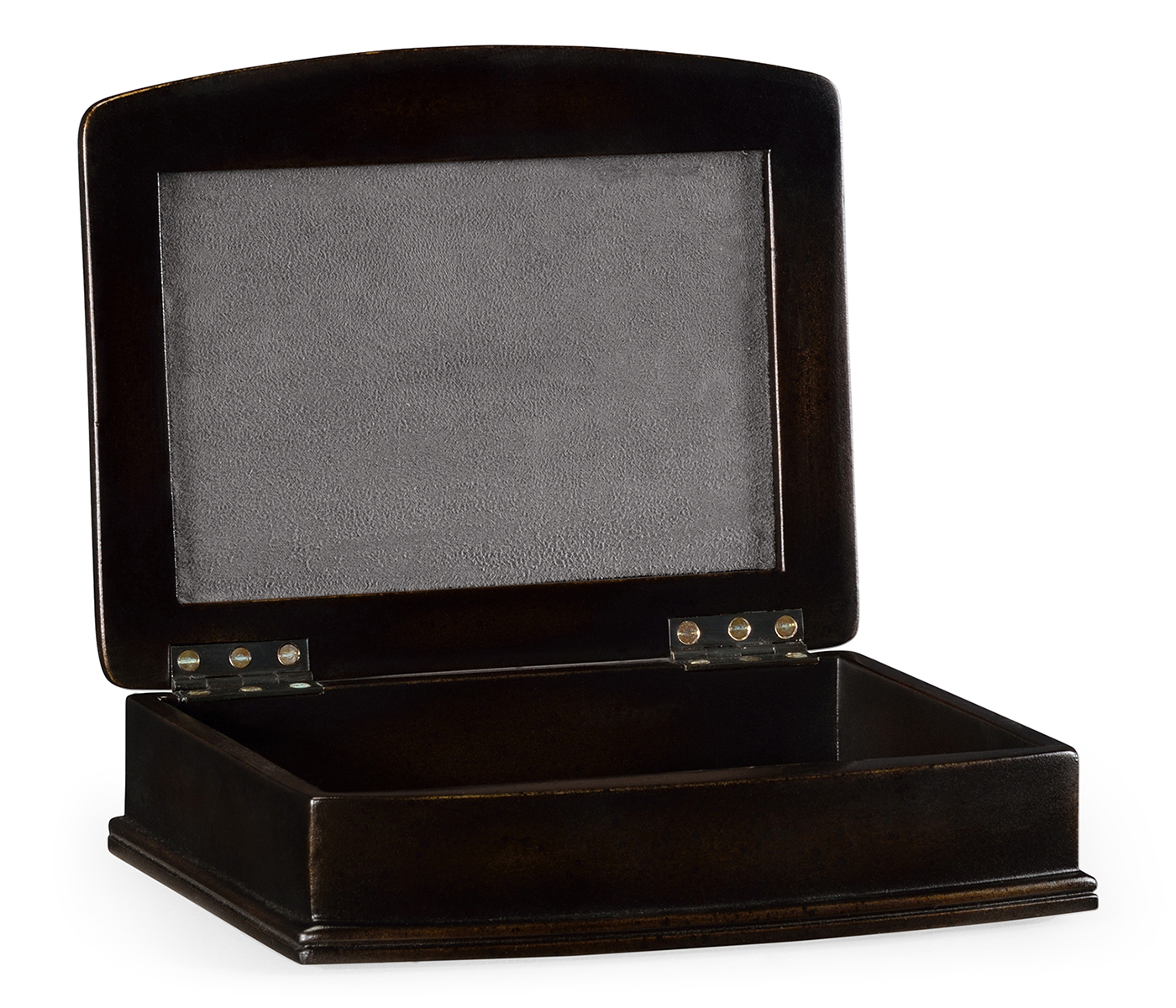 Green Faux Shagreen Bronze Box
