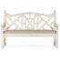 White Painted Lattice Work Bench