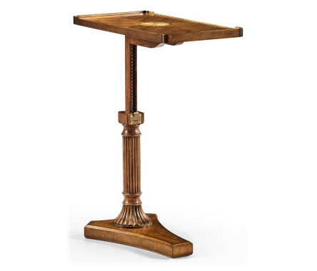 Satinwood adjustable sofa/bed table