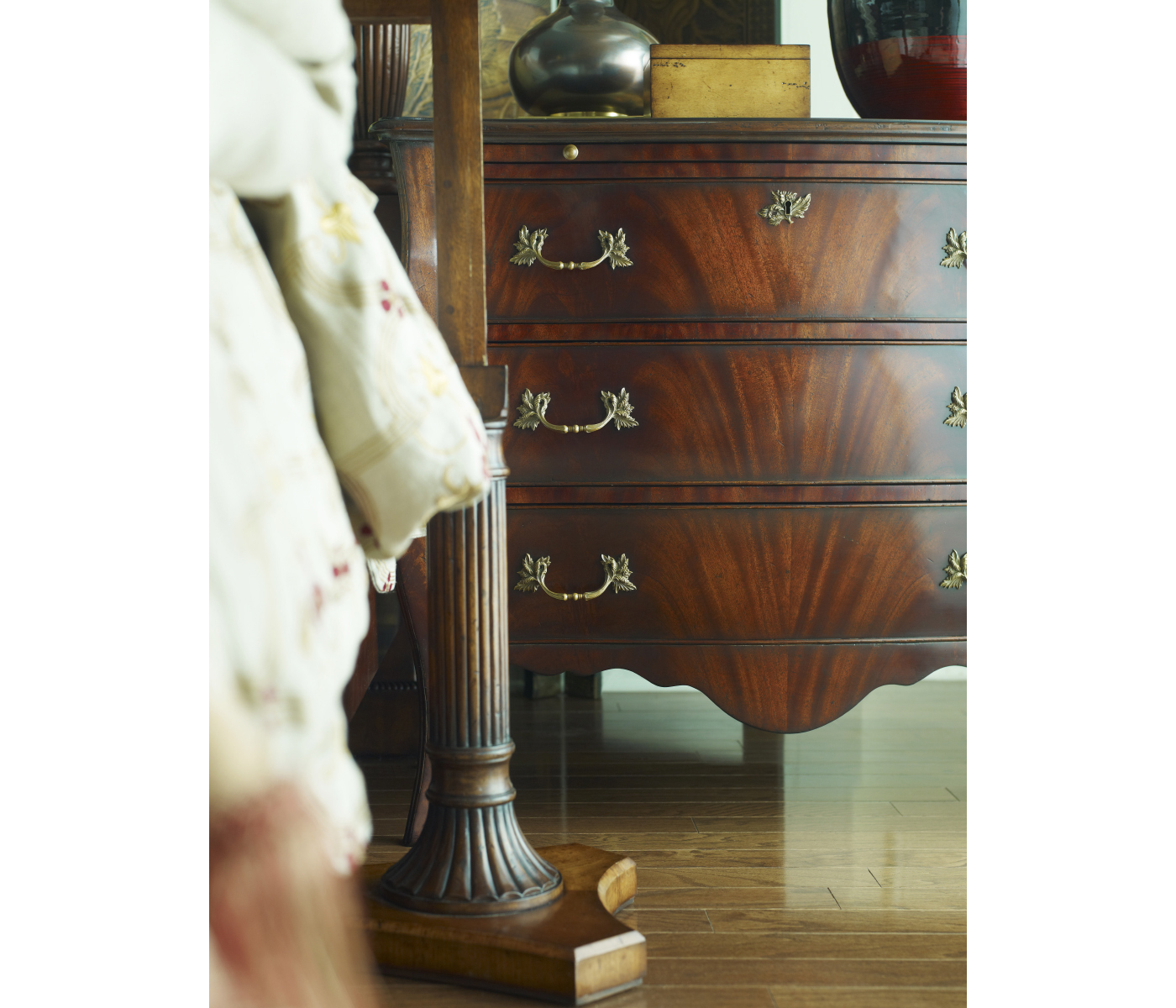 Satinwood Adjustable Sofa/Bed Table