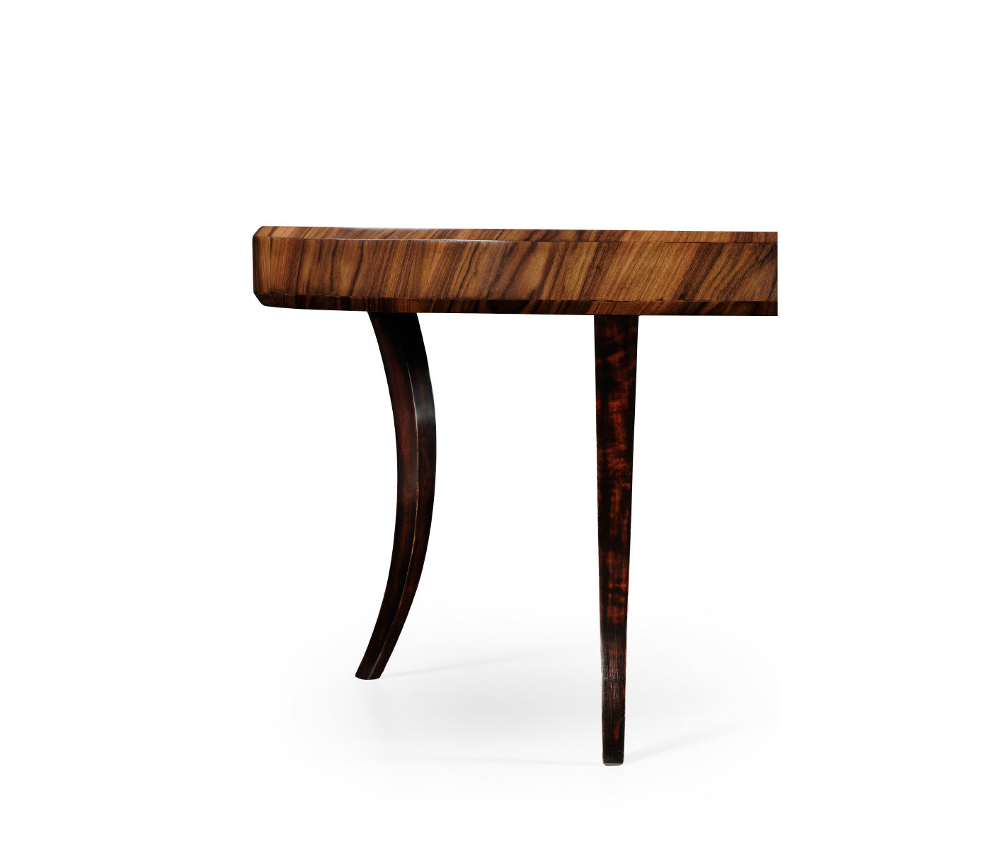 Art Deco High Lustre Oval Coffee Table
