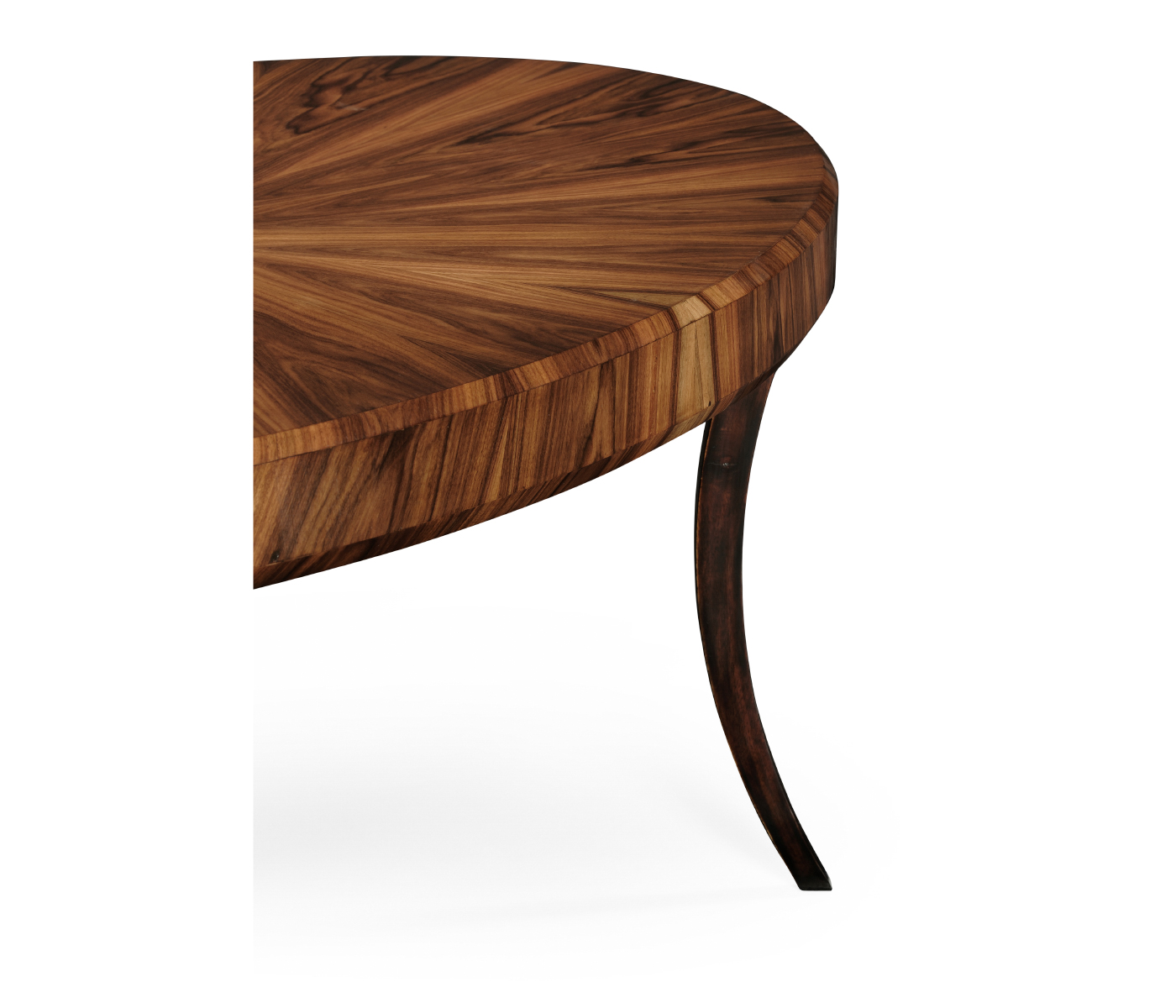 Art Deco High Lustre Oval Coffee Table