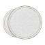 Églomisé & Silver Iron Round Nest of Tables