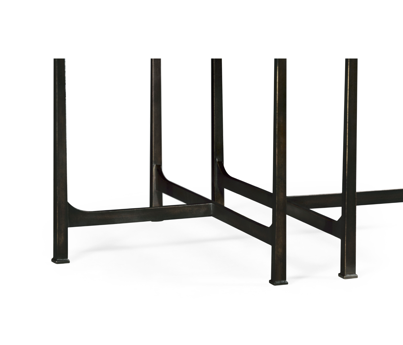 Églomisé & Bronze Iron Bunching Tables