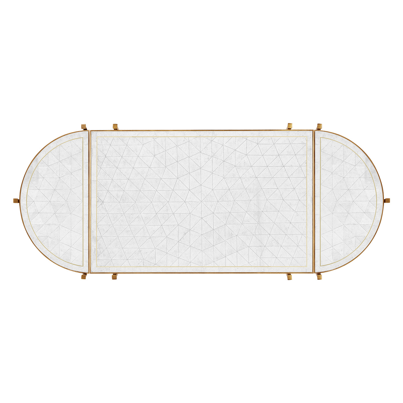 Églomisé & Gilded Iron Bunching Tables