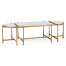 Églomisé & Gilded Iron Bunching Tables