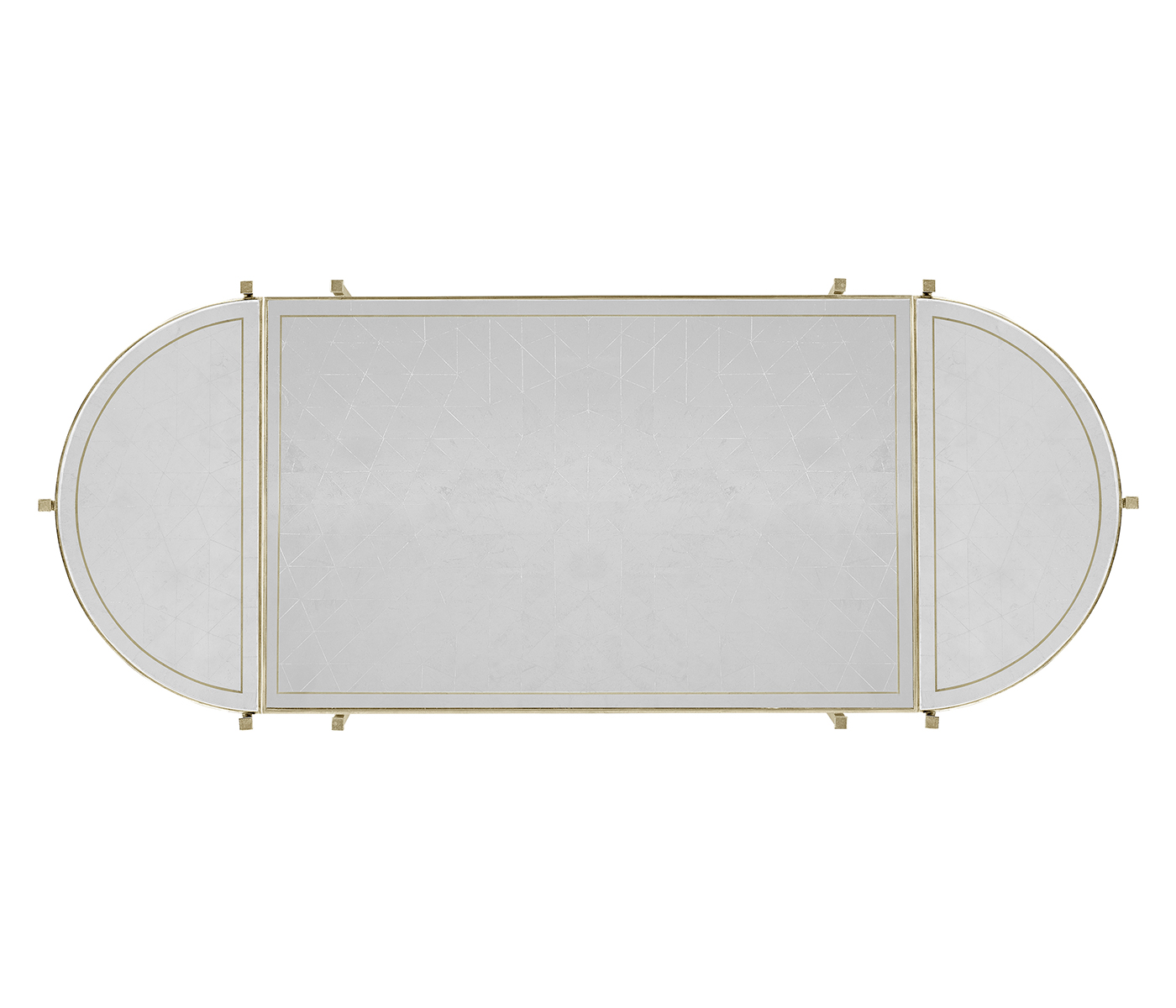 Églomisé & Silver Iron Bunching Tables